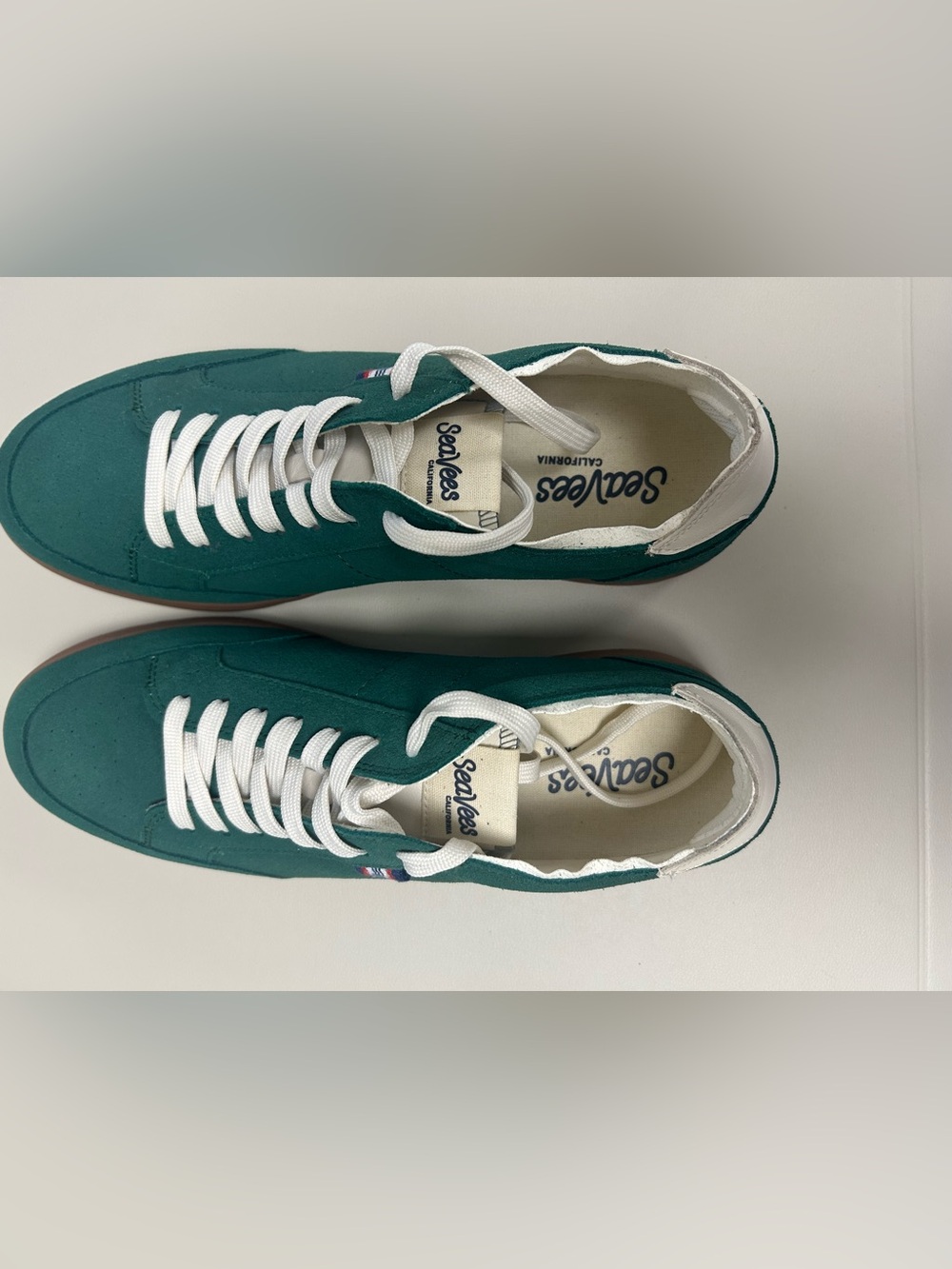 SeaVees Clipper Sneakers Hunter Green Suede Shoes Women’s 11 Coastal Chic - Picture 7 of 12